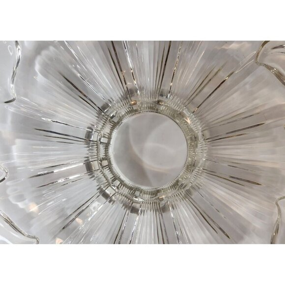 Serving Tray, Clear Glass, Footed, Raised 1 inch  13.5 inch Clear   Glass Clear - Picture 8 of 11